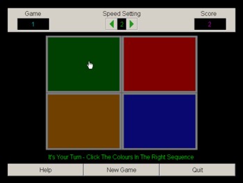 Sonic Simon Game - memory enhancement software