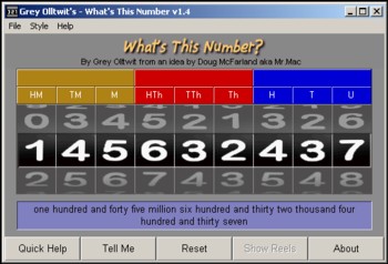 What's This Number - math software