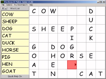 Wordsearch Maker - software download